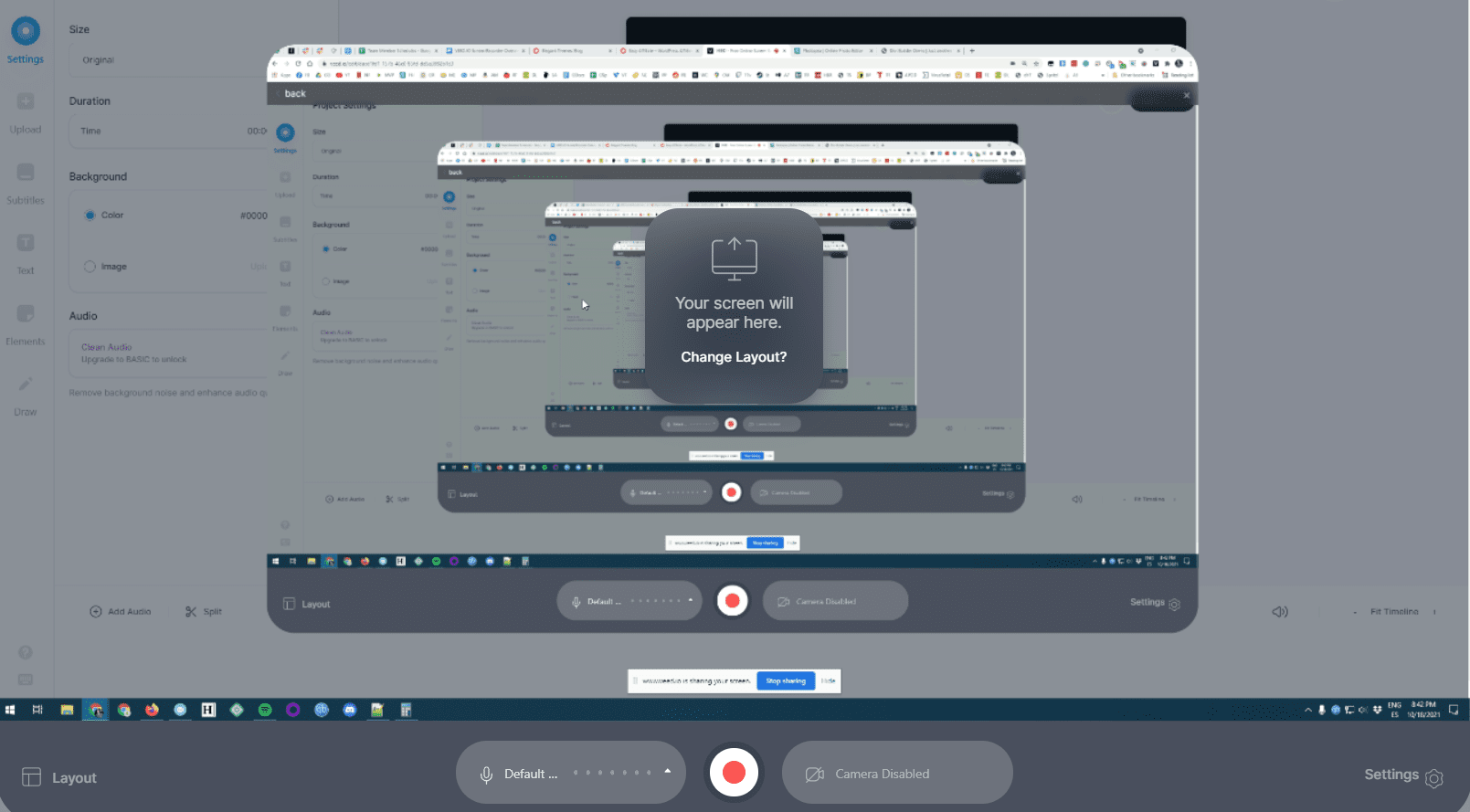 Recording your screen using VEED.IO