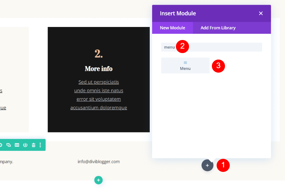 Divi Menu Module