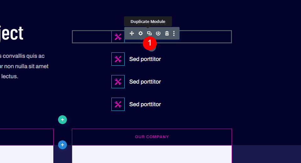 Duplicate the Blurb Module