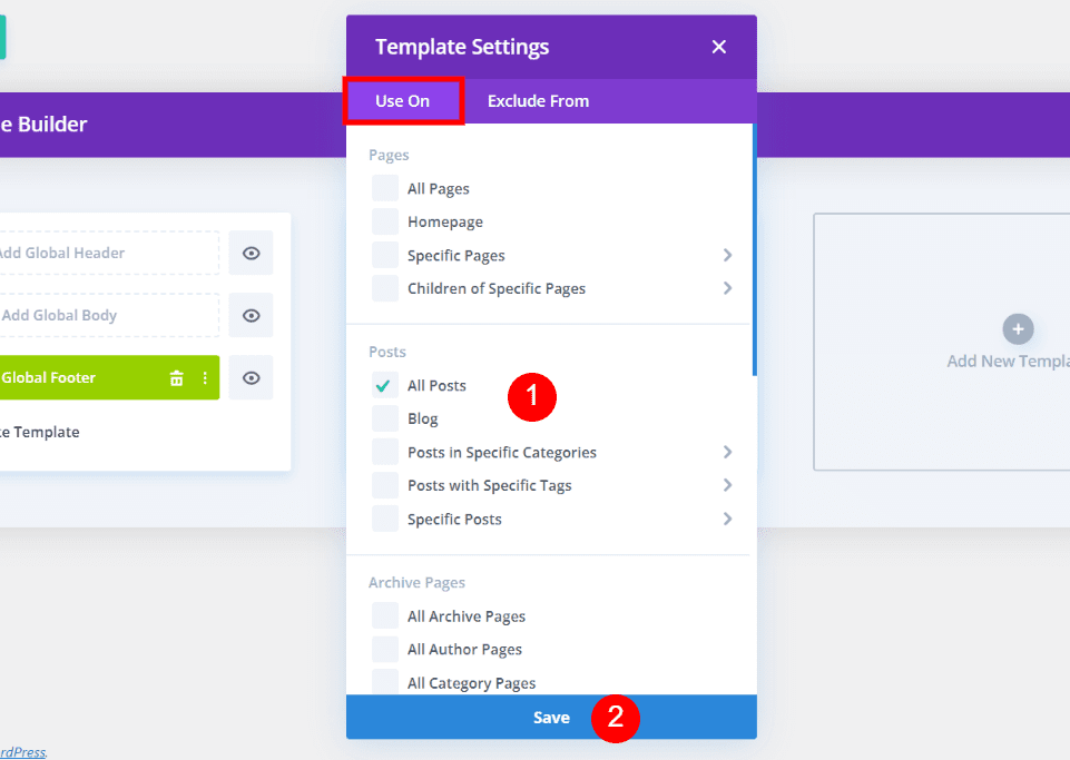 Hiding the Global Divi Footer from Certain Pages Footer