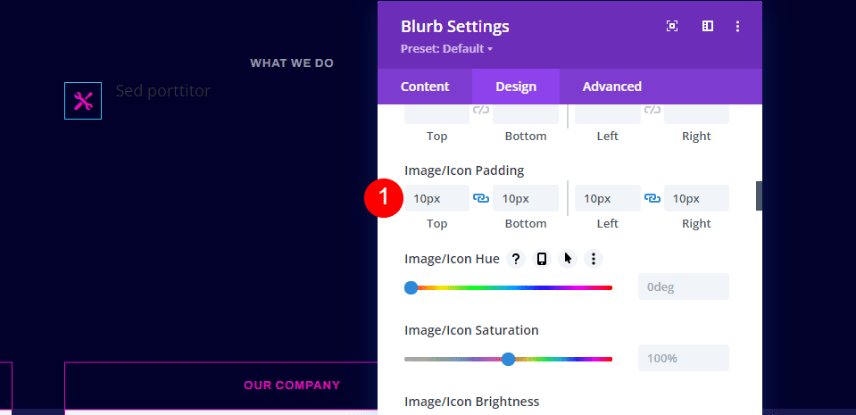 Set Up the Blurb Module