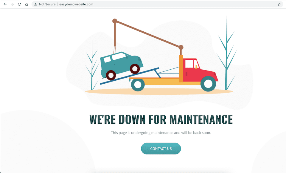 wordpress maintenance mode