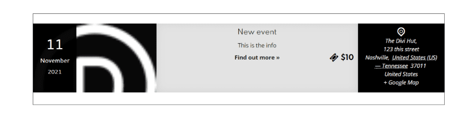 Style The Events Calendar Shortcodes to Your Divi Footer