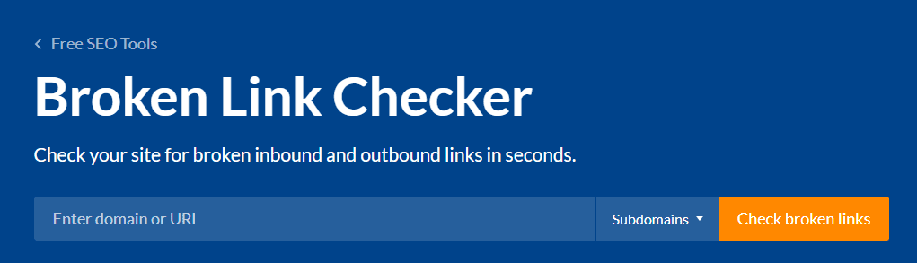 Broken Link Checker plugin usage documentation