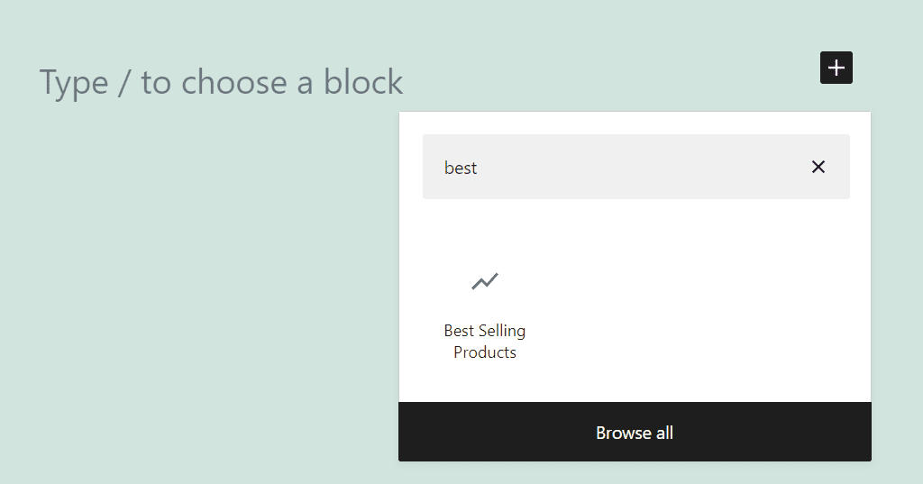 Adding the best selling products block in WooCommerce