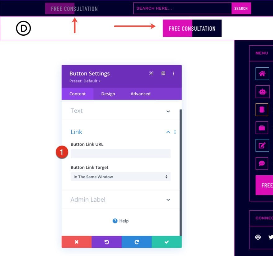 divi artificial intelligence header footer template