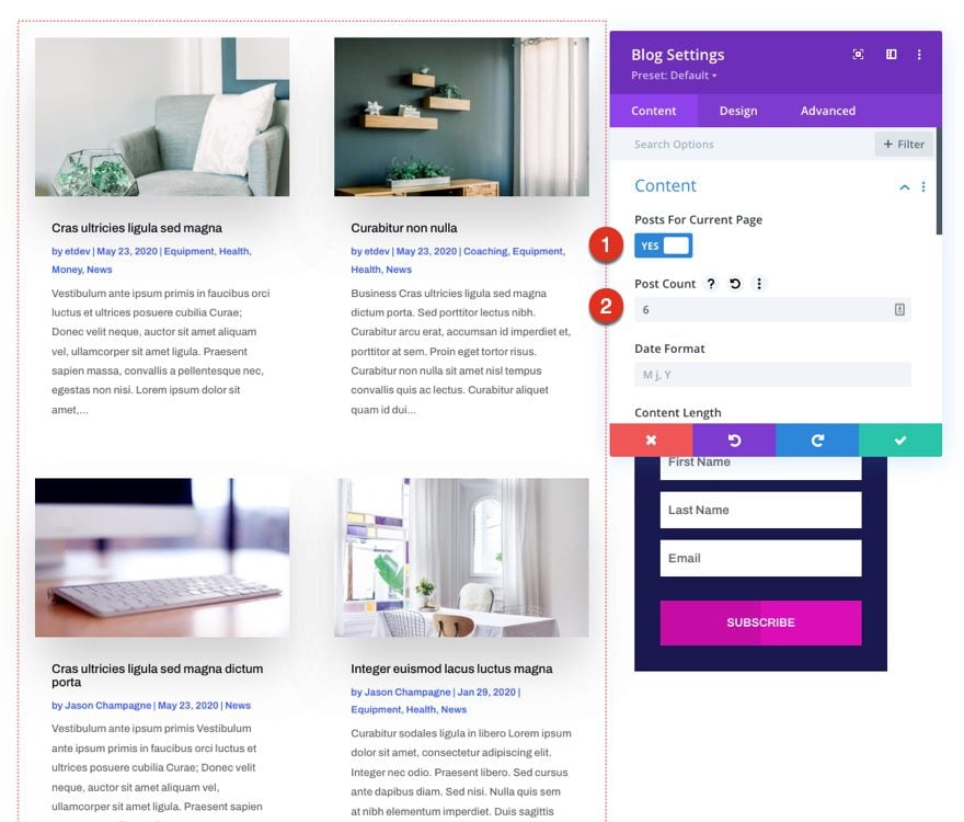 divi artificial intelligence category page template