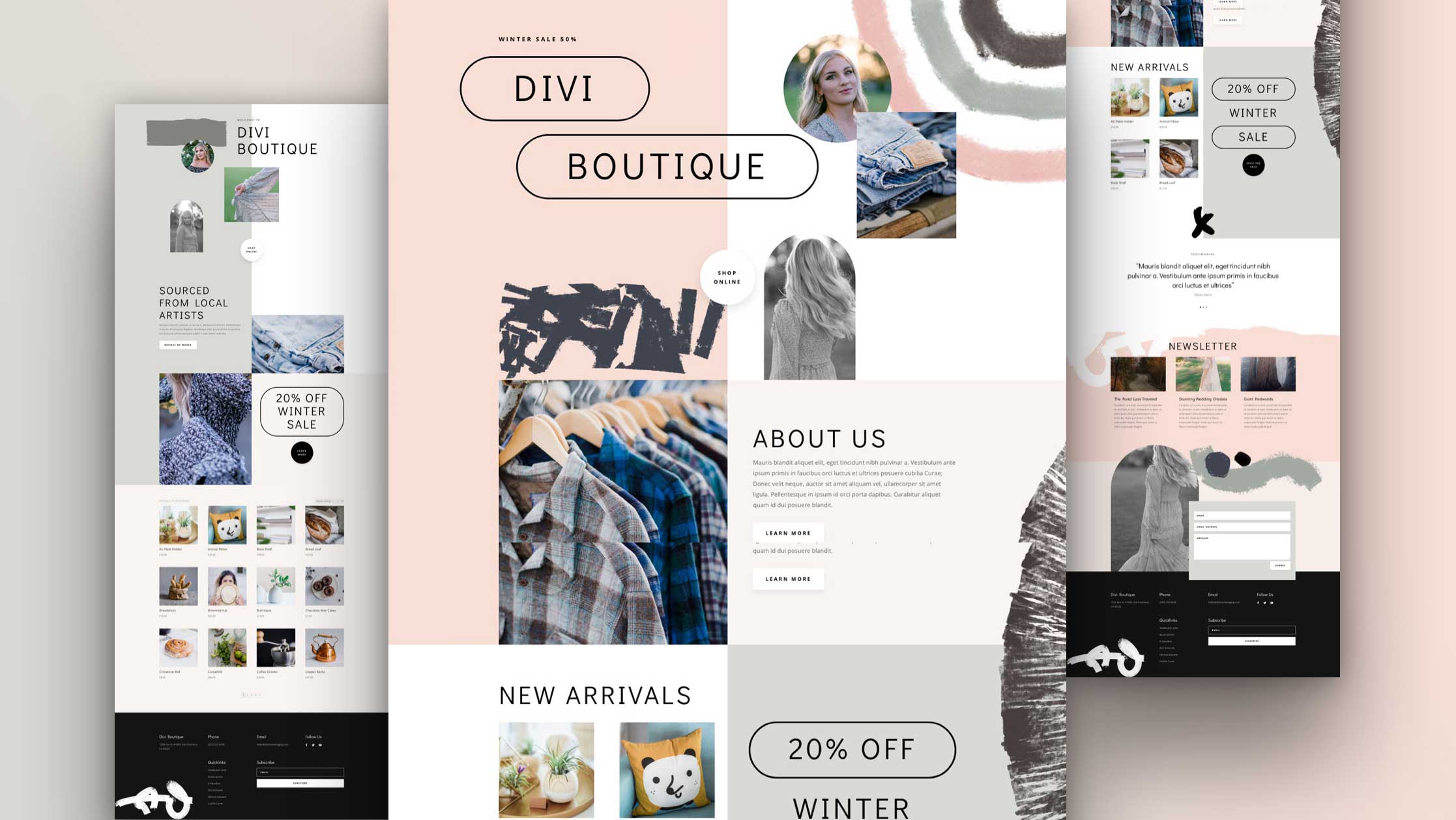 Get a FREE Clothing Store Layout Pack for Divi