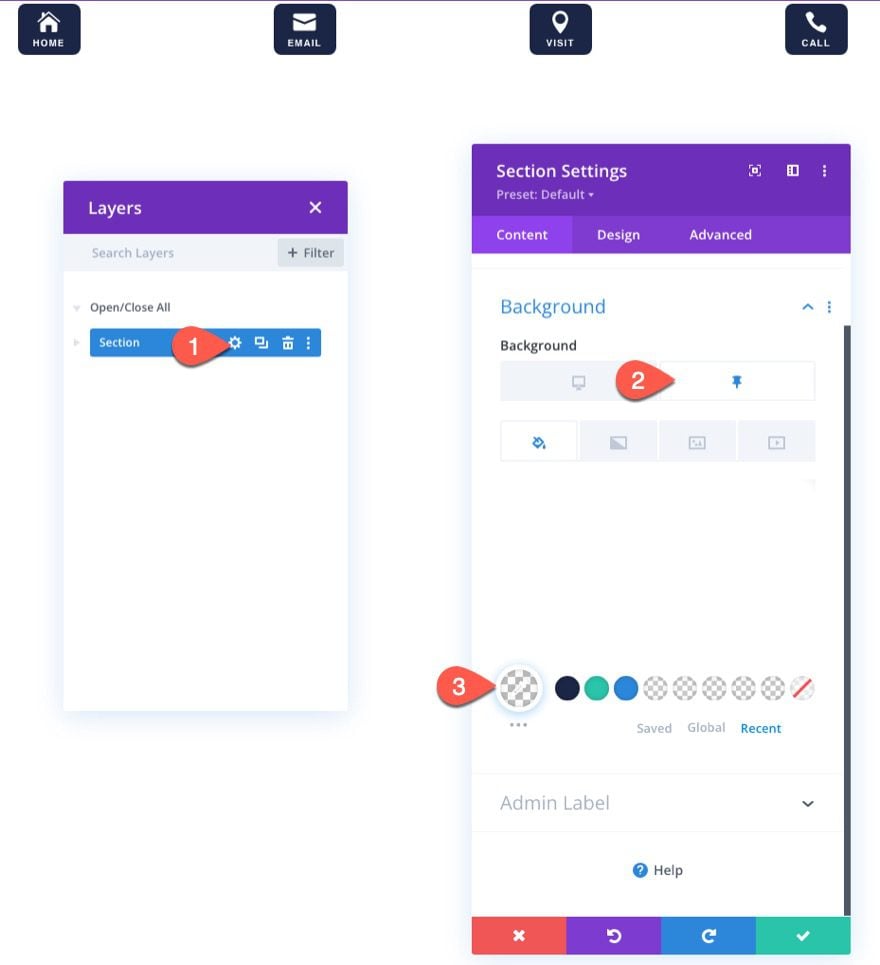 divi mobile sticky footer bars