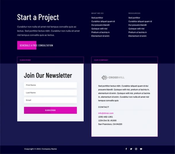 Download a FREE Header and Footer Template for Divi's Artificial ...
