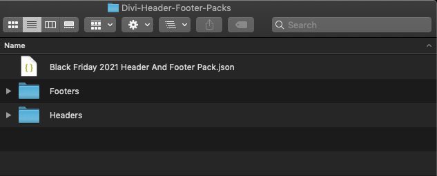 divi black friday header footer pack
