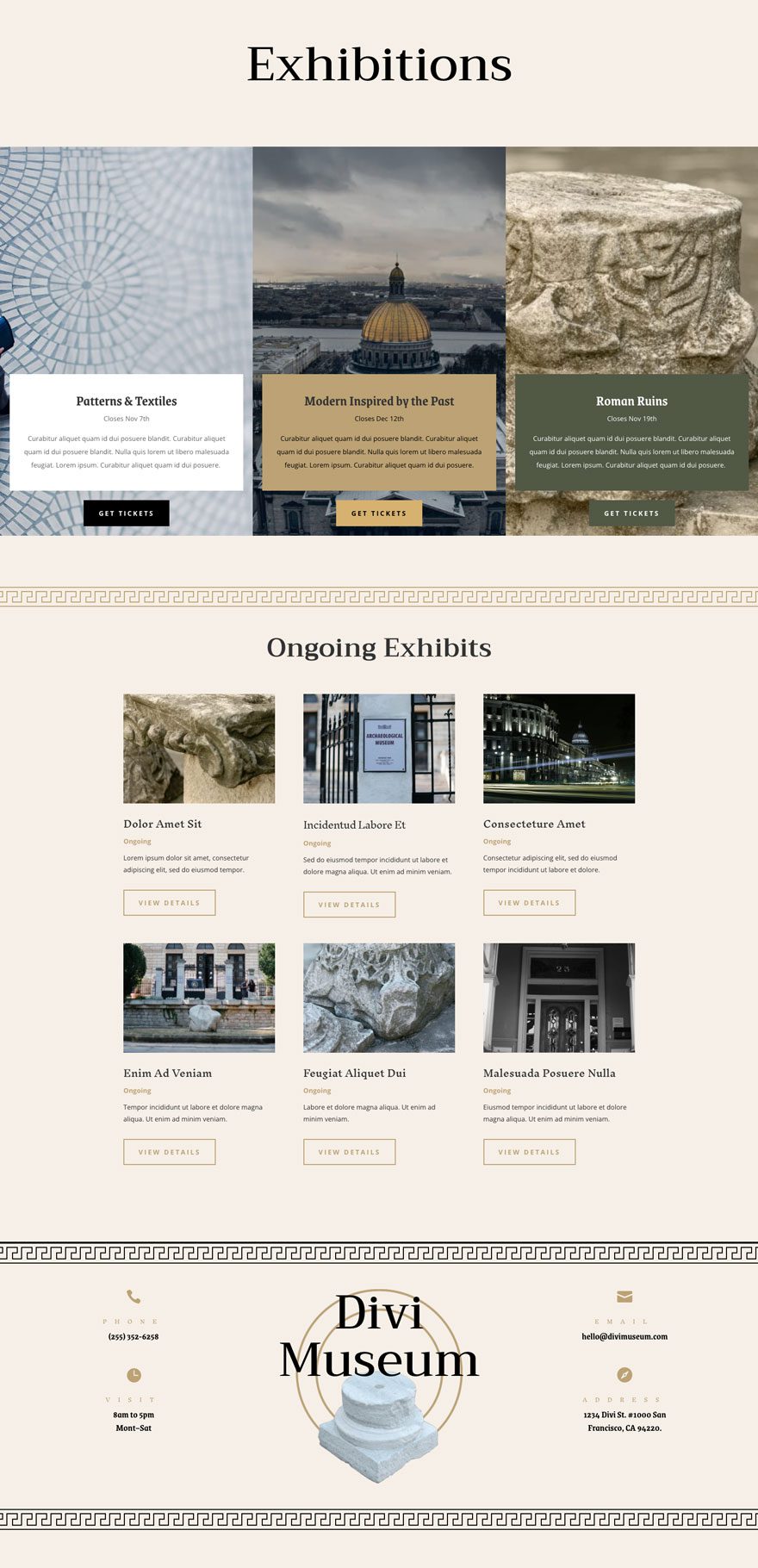 museum website