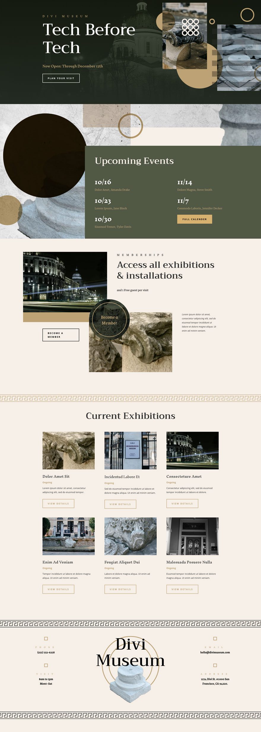 museum website