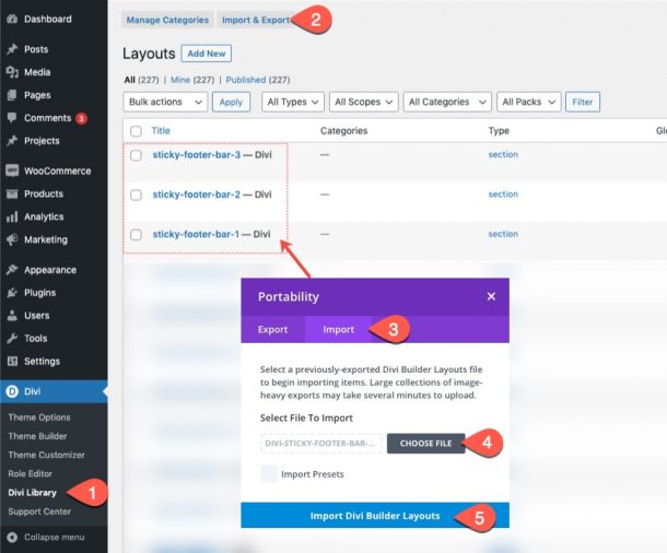 How to Create Mobile Sticky Footer Bars in Divi