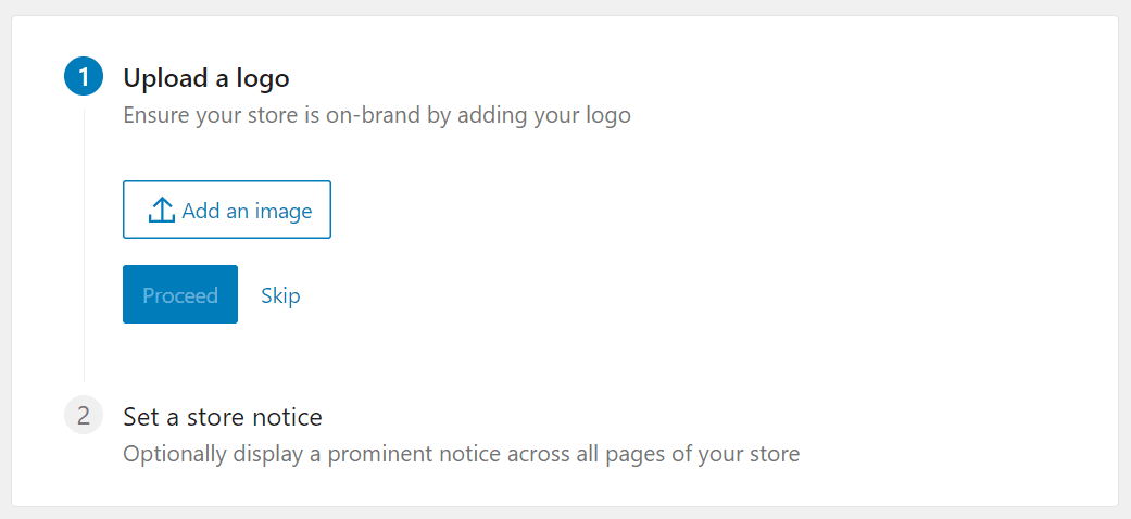 Uploading a WooCommerce logo