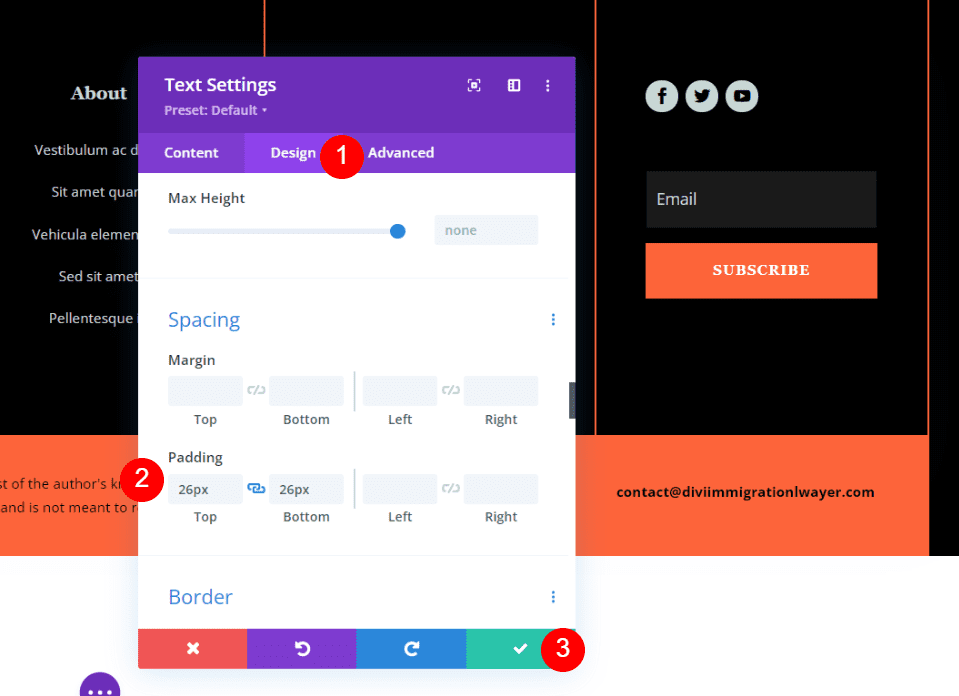 Add a Sticky Disclaimer to a Divi Footer