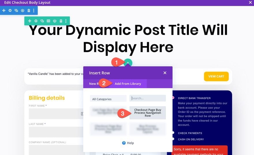 Download the first FREE Cart & Checkout Page Template Sets for Divi