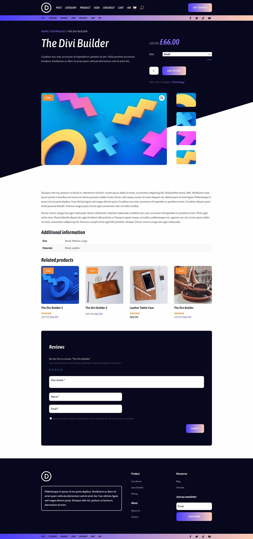 black friday 2021 product page templates pack