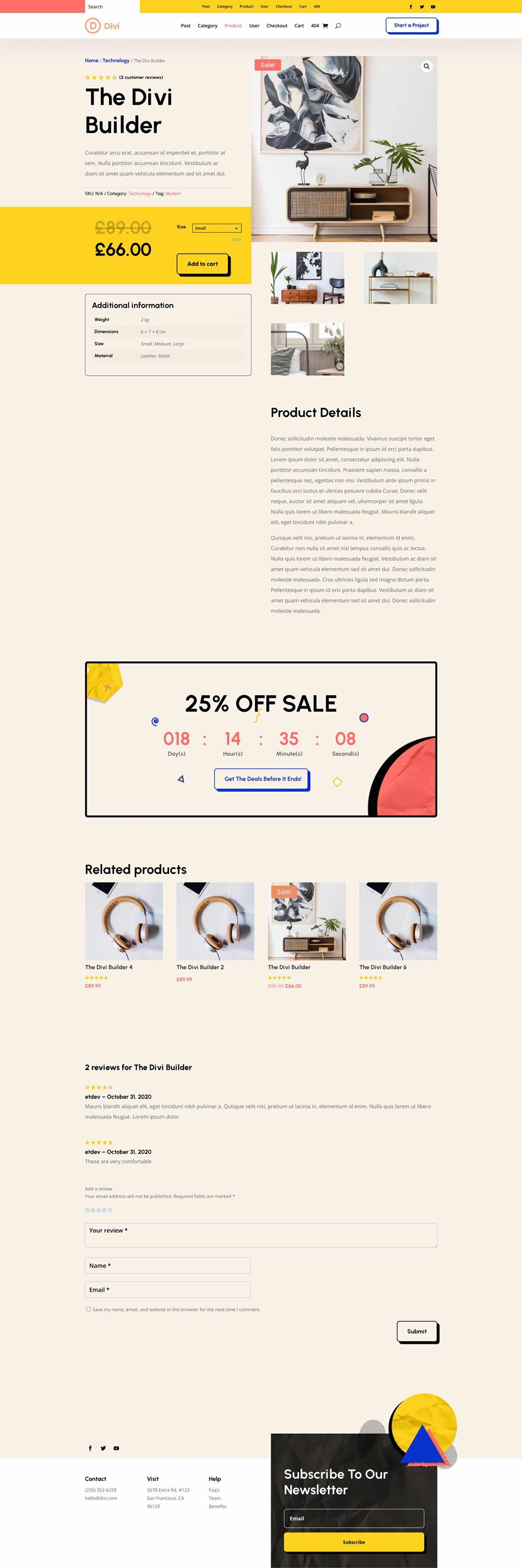 black friday 2021 product page templates pack