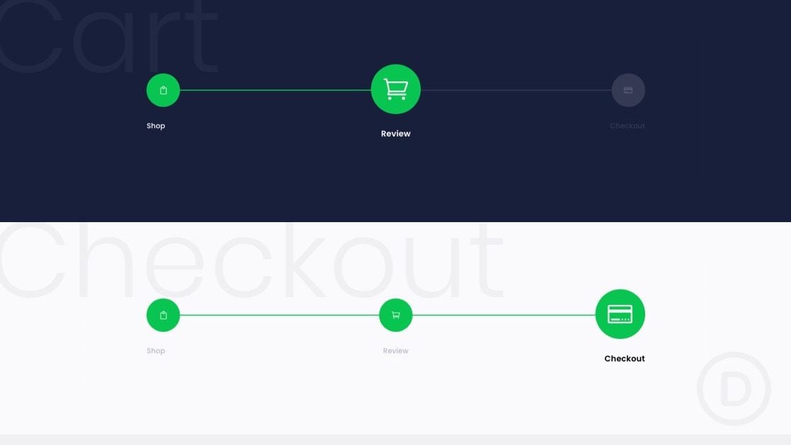 How to Design a Checkout Process Navigation Menu in Divi