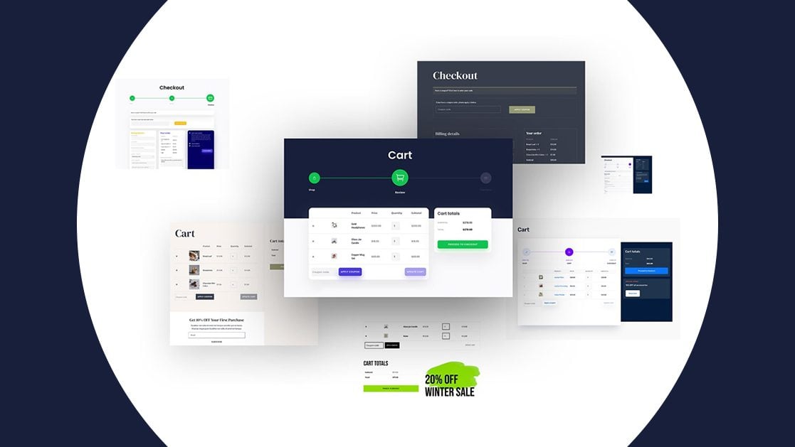 Download the first FREE Cart & Checkout Page Template Sets for Divi