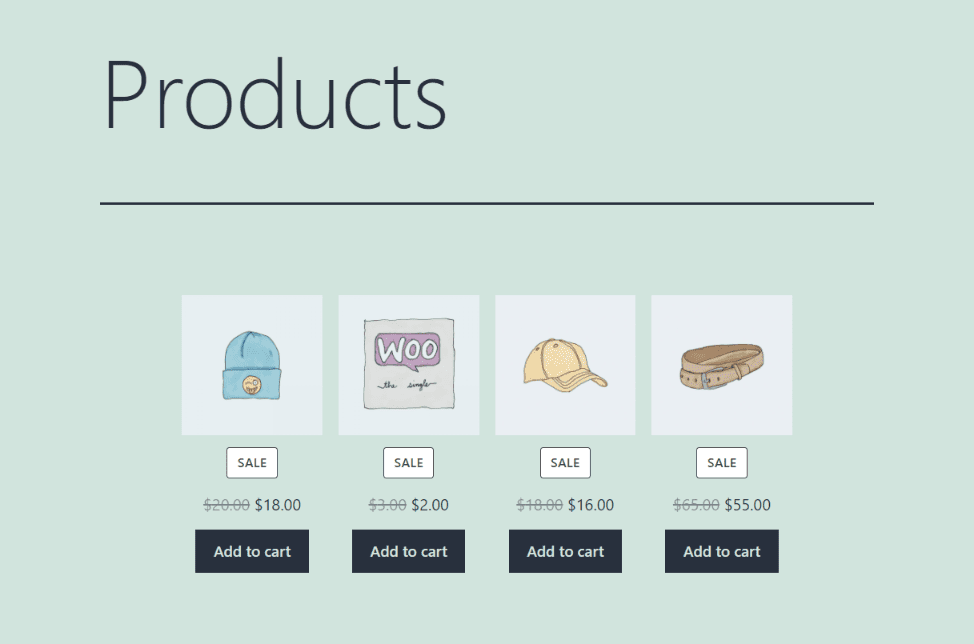 Products with no product titles.