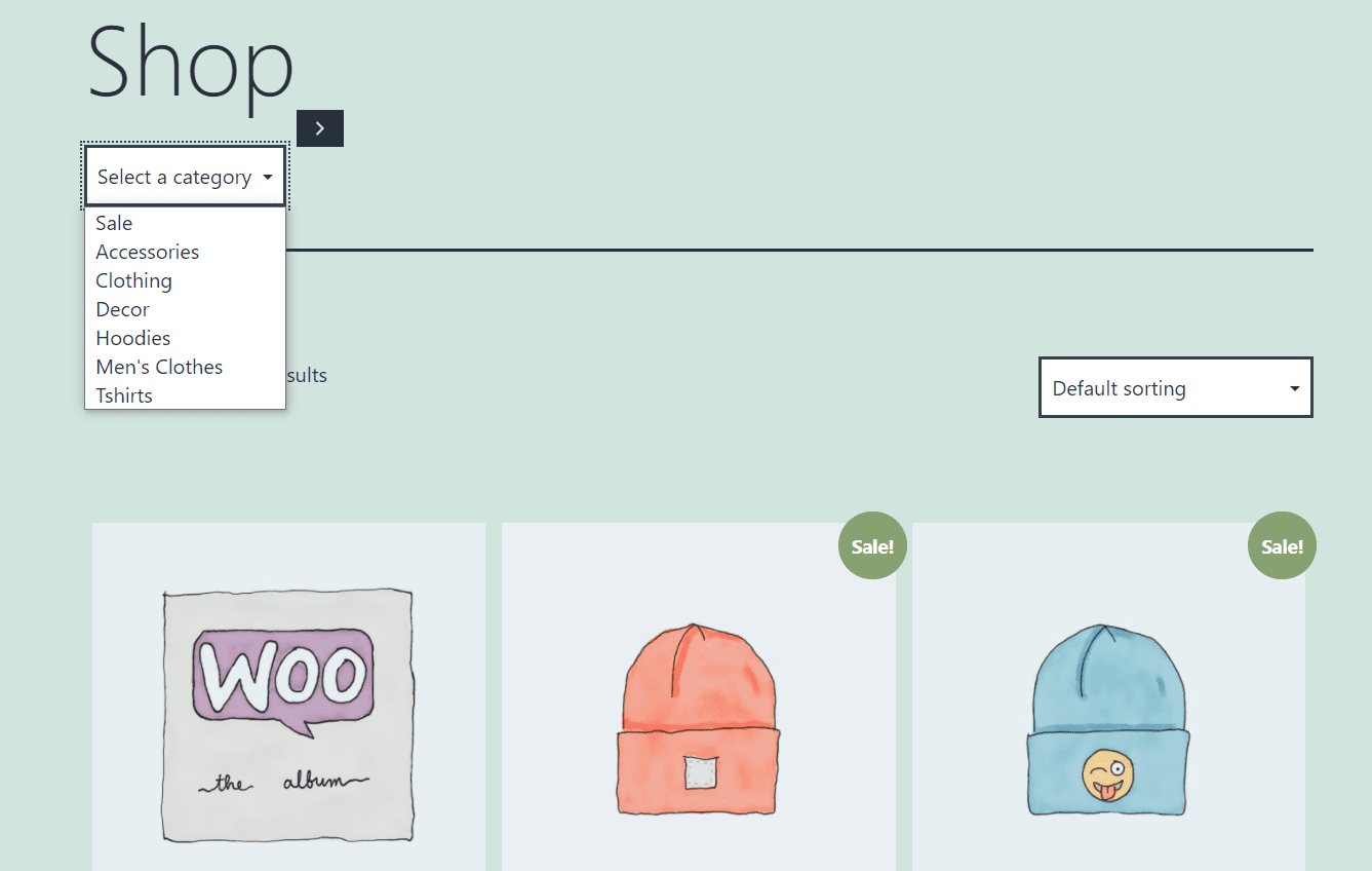 How To Use The Product Categories List WooCommerce Block