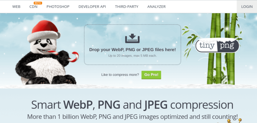 The TinyPNG website