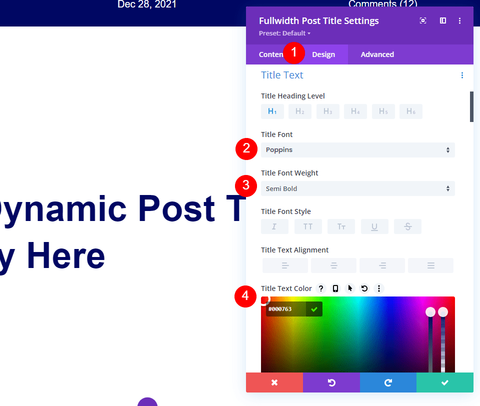 Add a Fullwidth Image to the Blog Post Template with the Post Title Module