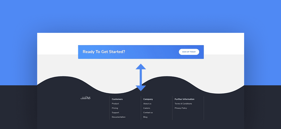 Create Beautiful Footer Scroll Reveals Below Divi’s Section Dividers