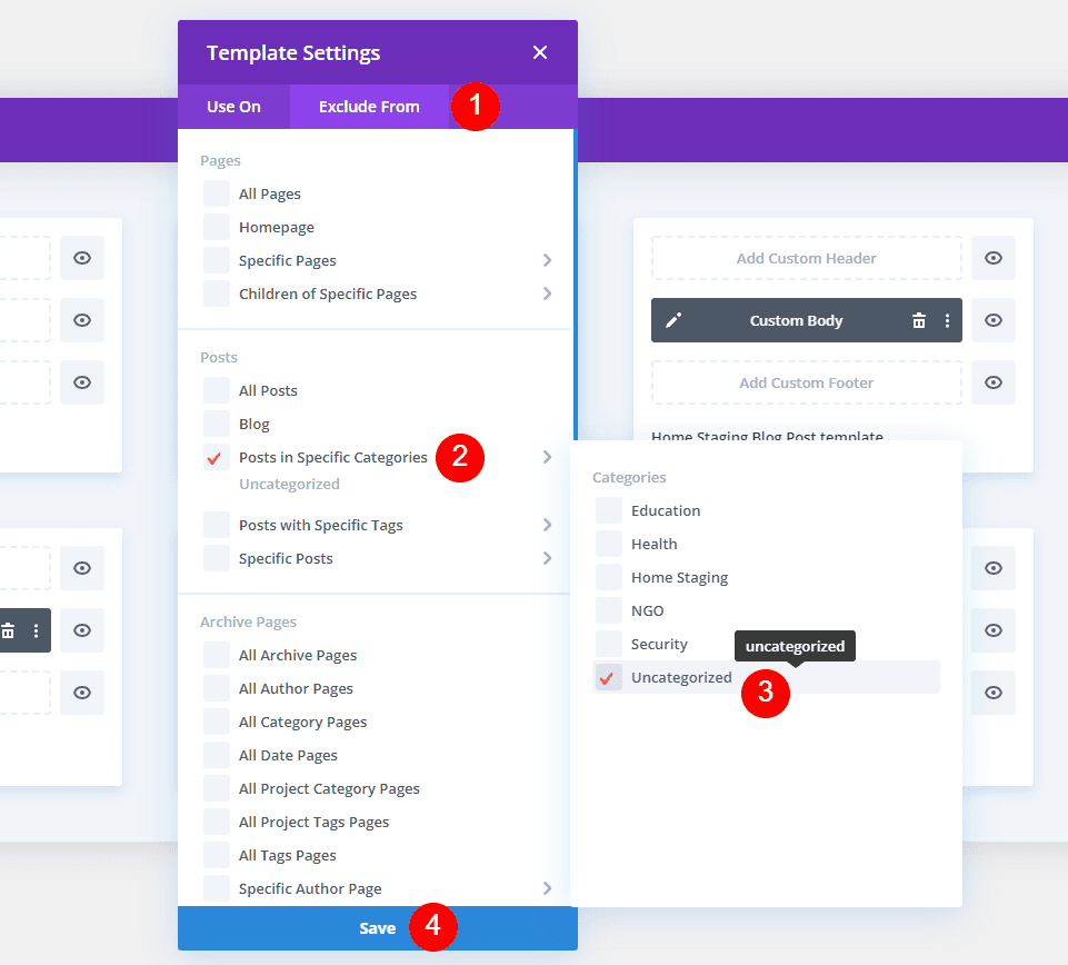 Exclude a Category