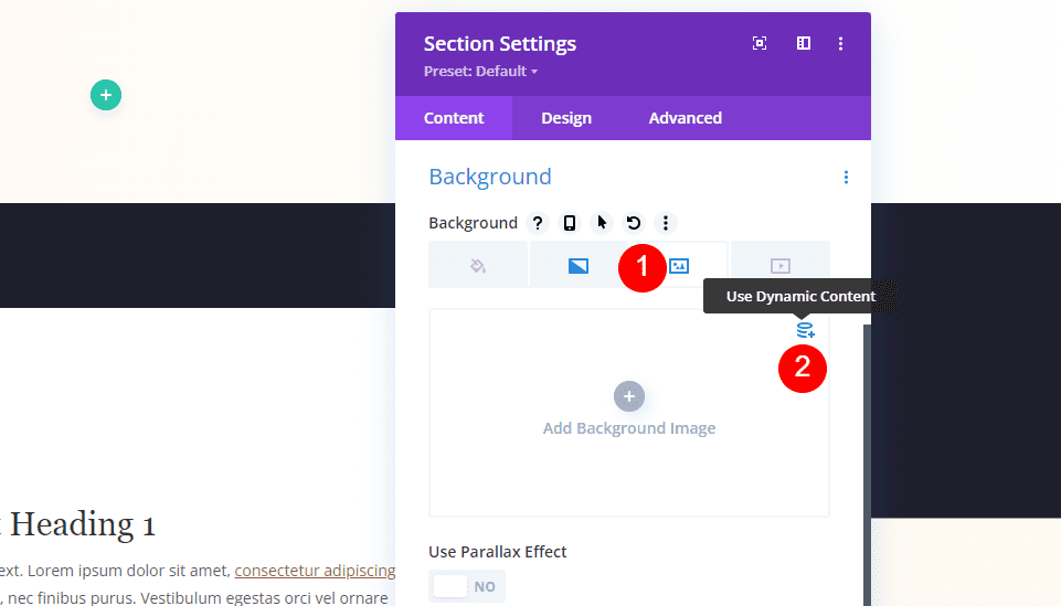 Fullscreen Hero with Metadata Section Settings