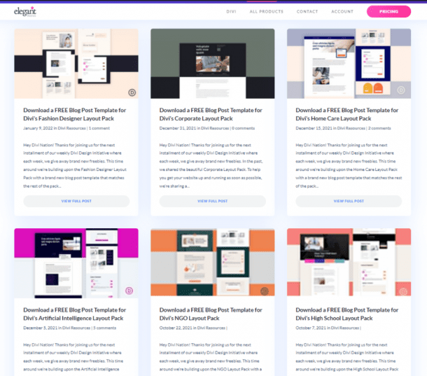15+ Amazing Blog Post Template Tutorials for Divi