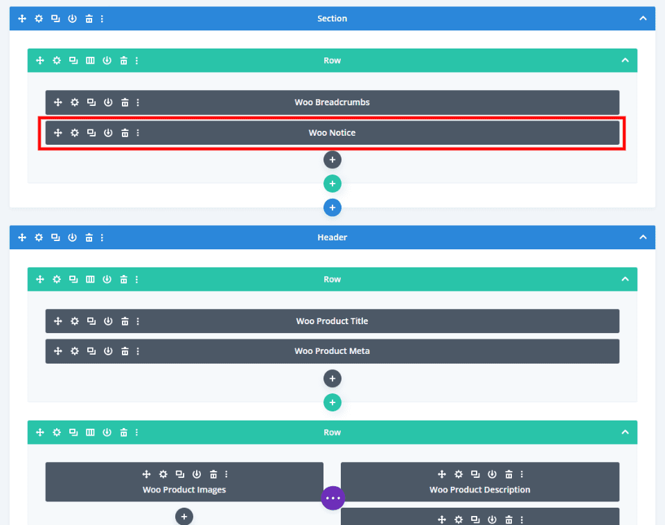 Where to Place the Woo Notice Module