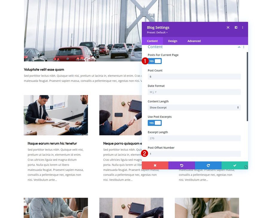 corporate category page template
