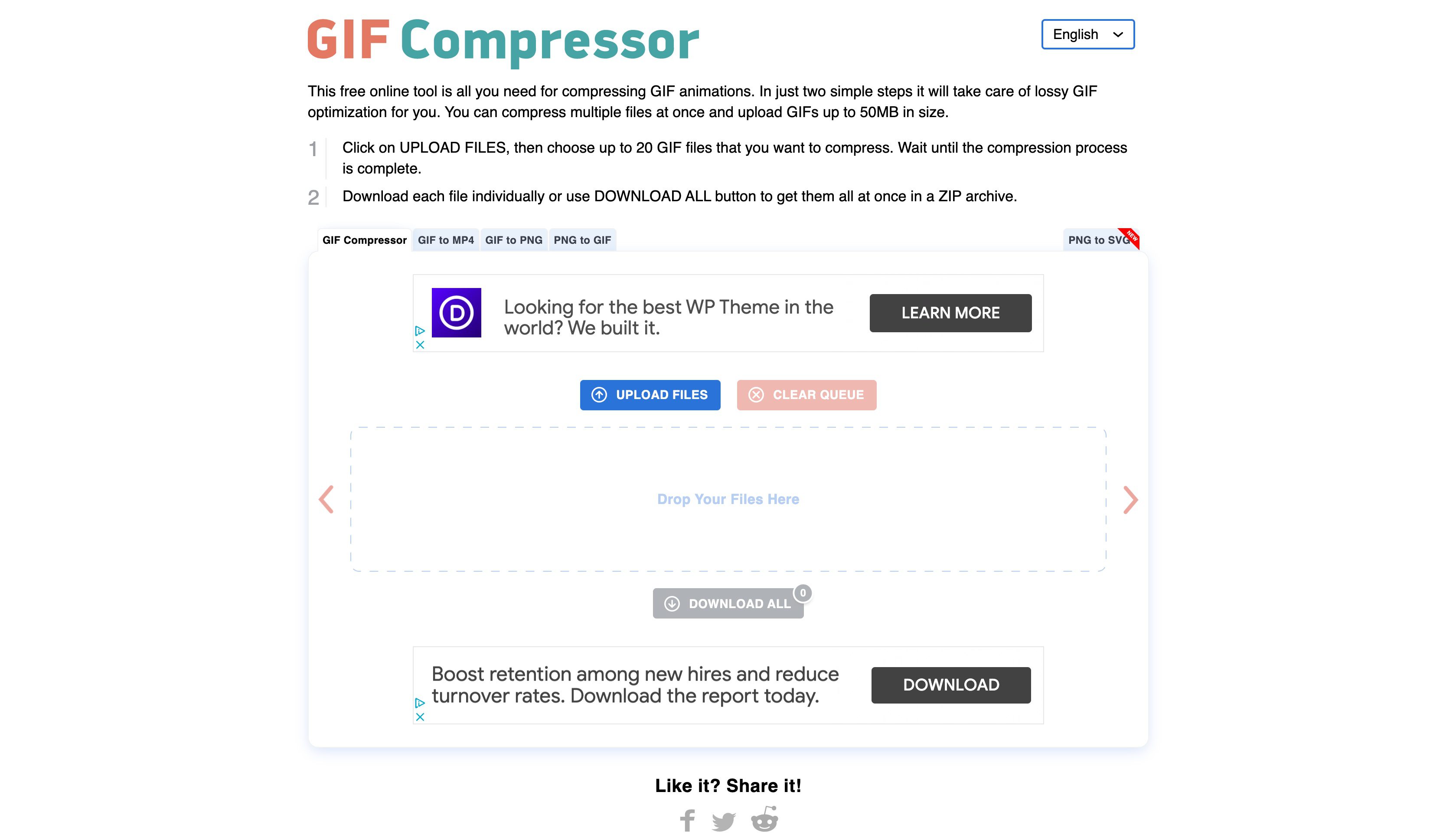 Compress your GIF & animated GIFs in seconds for free!