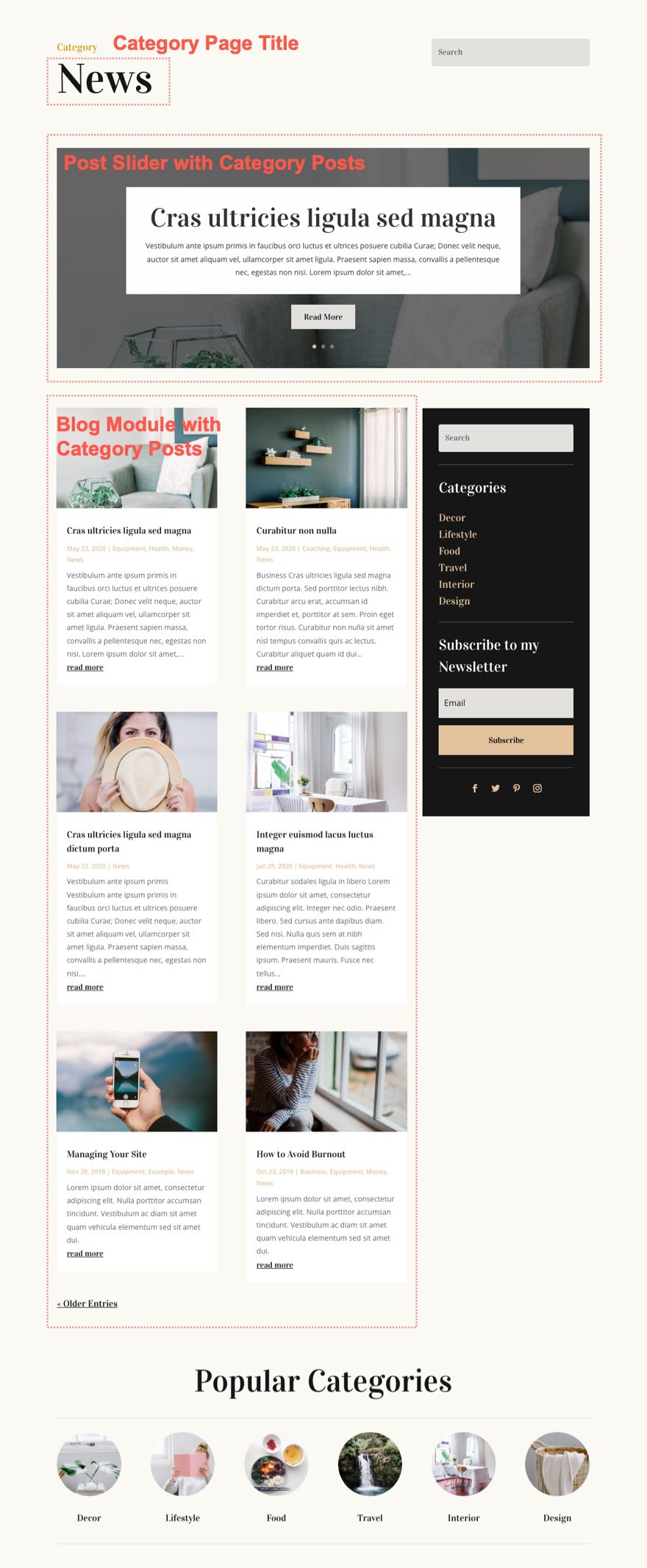 blogger category page template