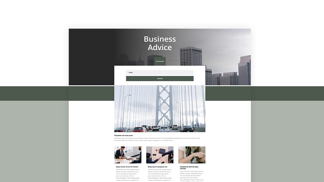 Download a FREE Category Page Template for Divi’s Corporate Layout Pack