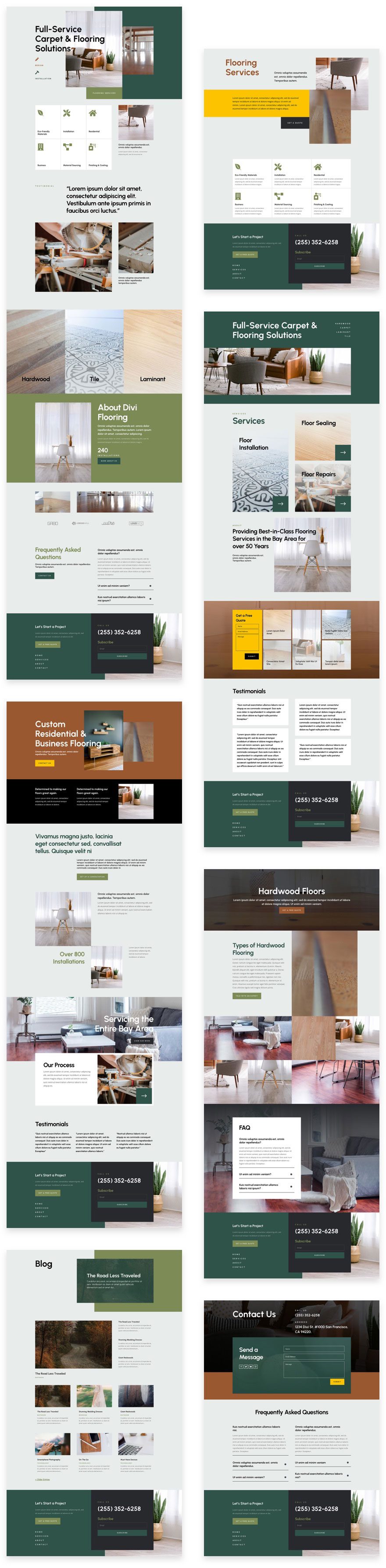 divi flooring layout pack