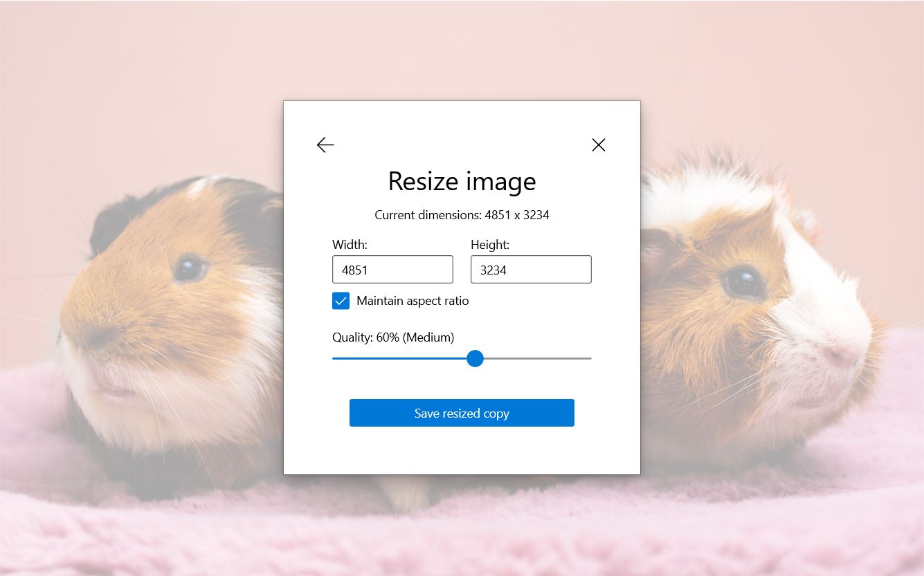 Setting image compression in Windows