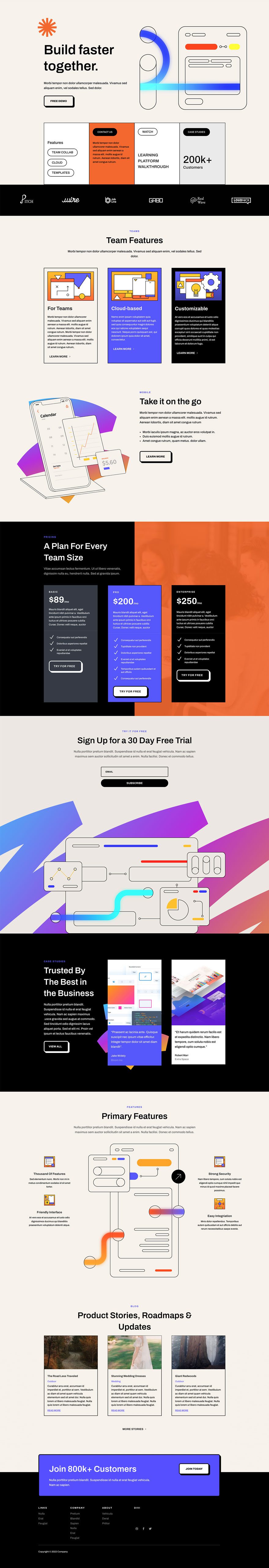 divi software layout pack