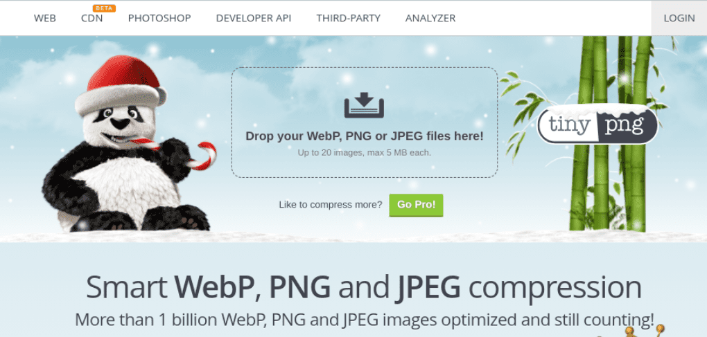 The TinyPNG website.