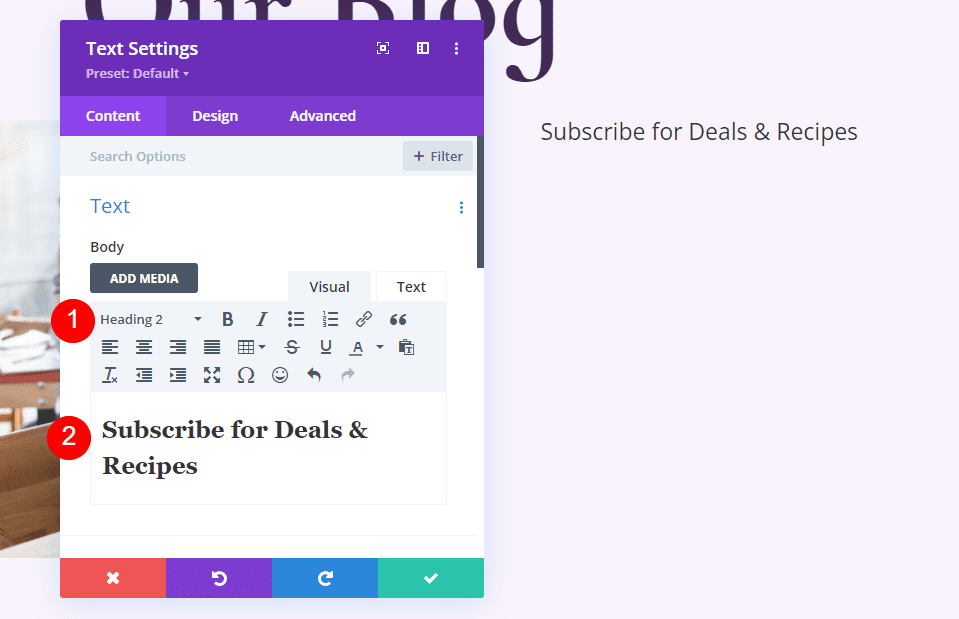 Add and Style the Blog Email Text Module
