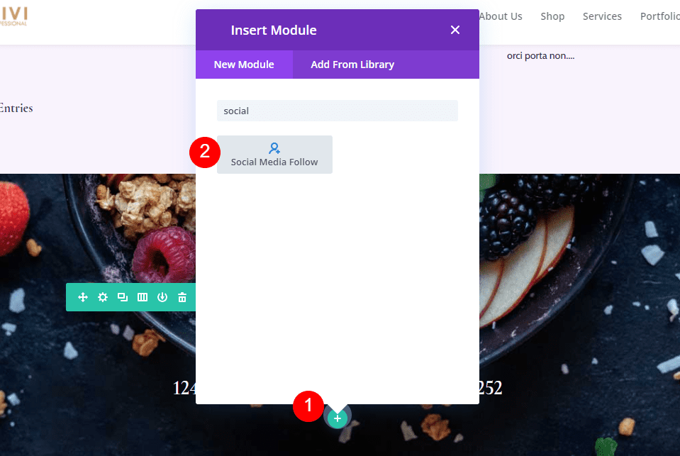 Add the Social Media Follow Module