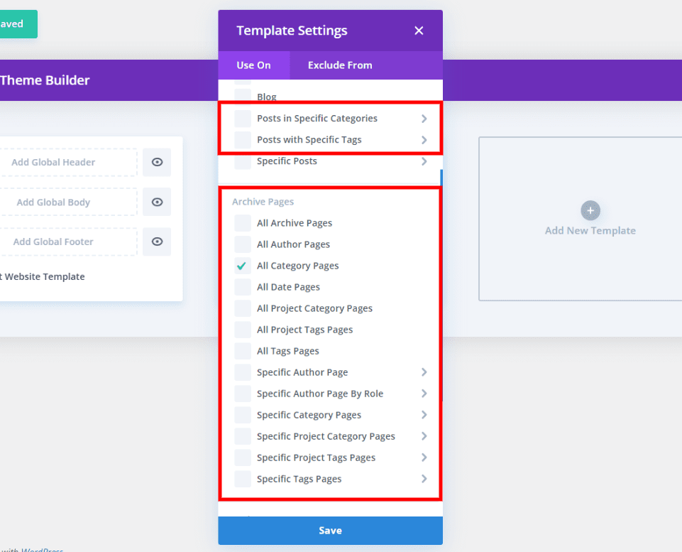 Assign the Category Page Template