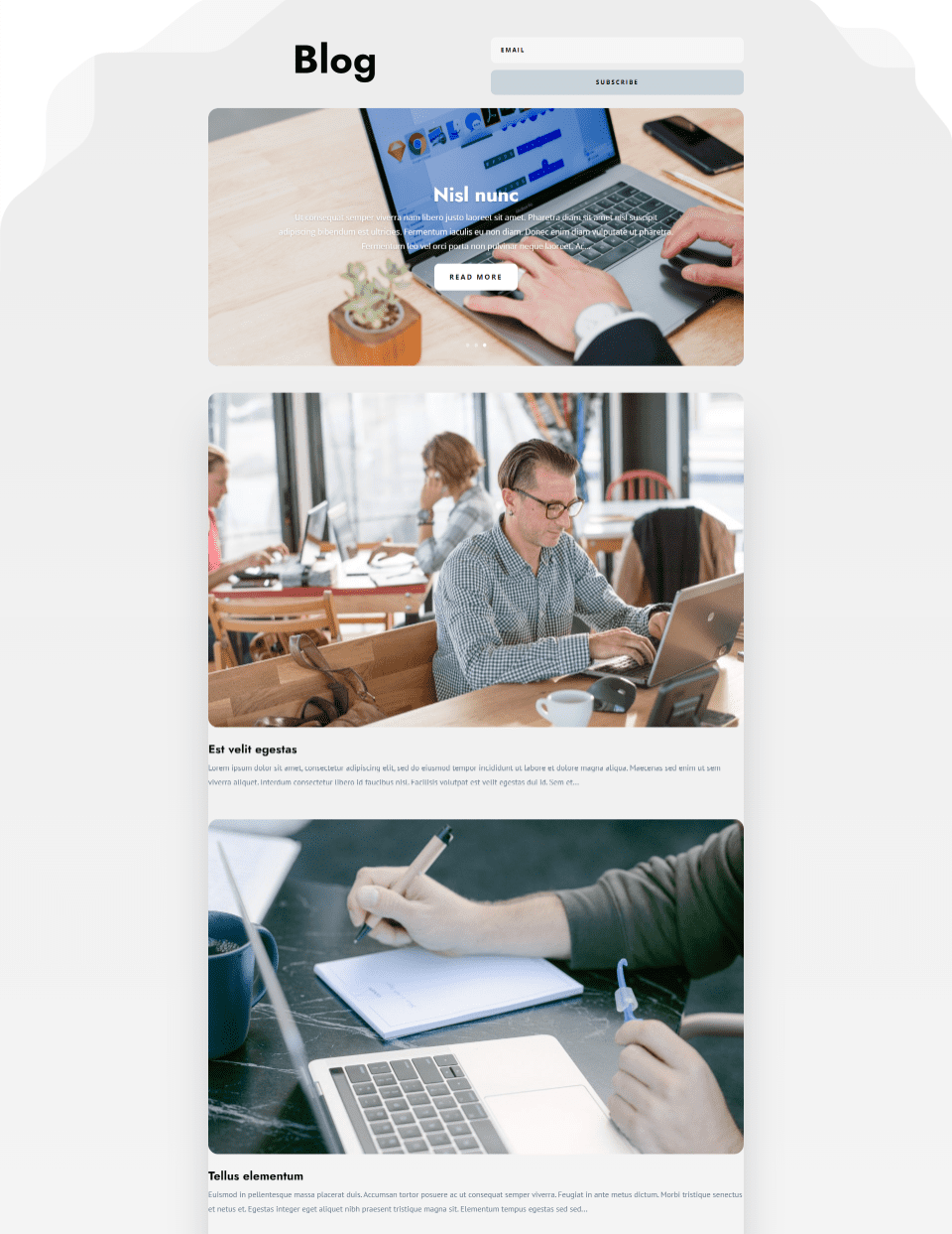 Divi Blog Module Fullwidth Layout