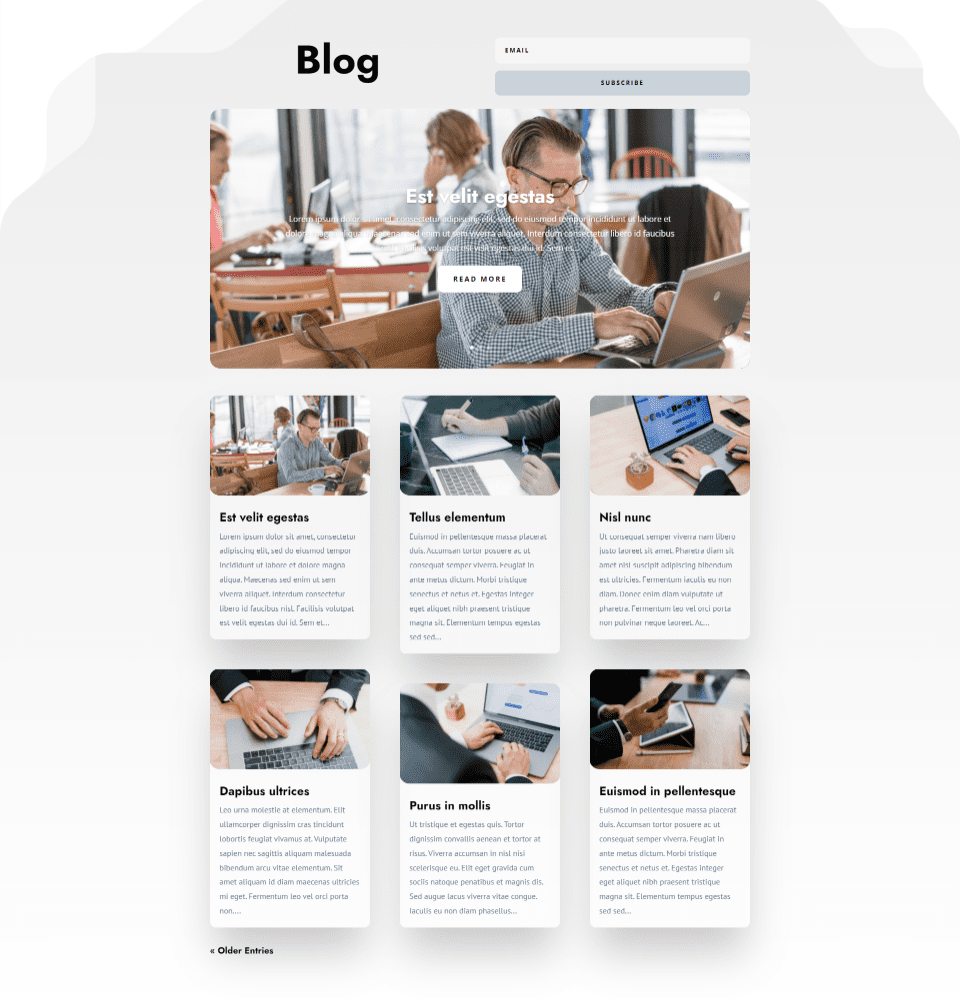 Divi Blog Module Grid Layout