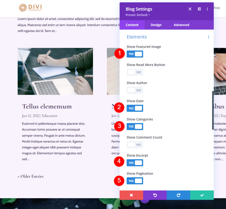 8 Post Element Display Combinations for Divi's Blog Module