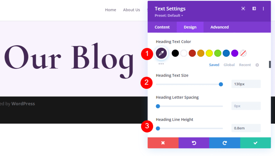 Style the Blog Title Text Module