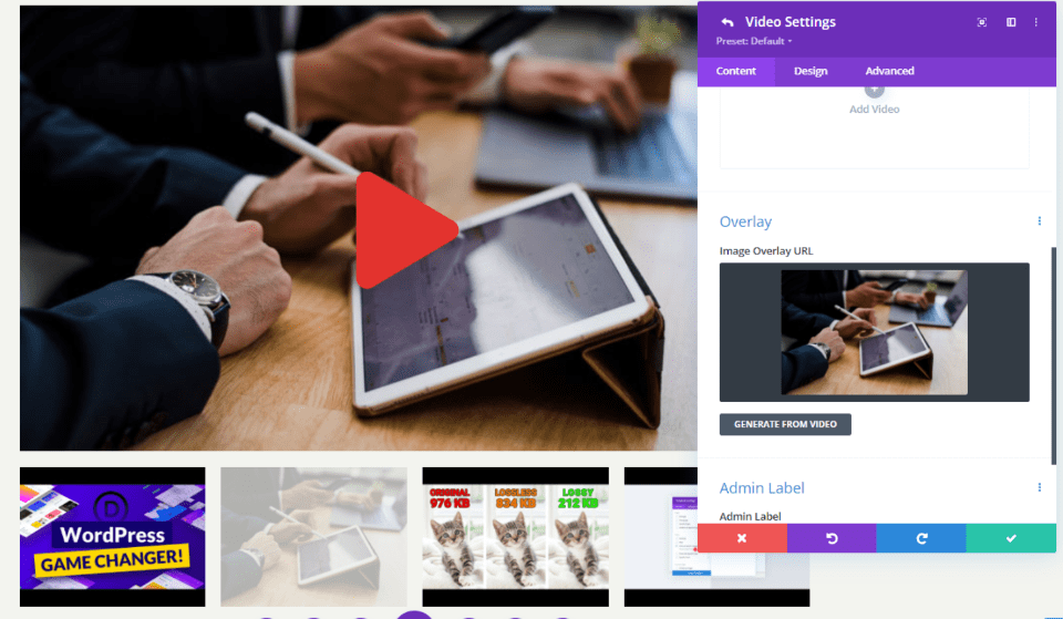 Style the Video Slider Module Slides